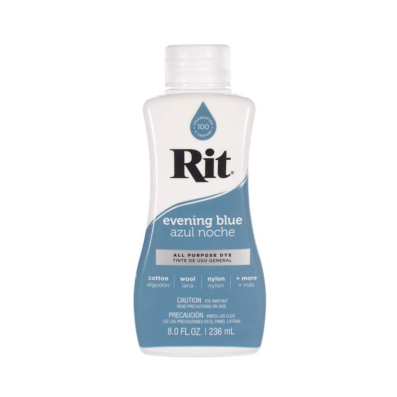 Craft County Rit Dye Liquid - Wide Selection of Colors - 8 Oz. (Evening Blue) - Image 1